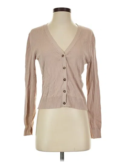 Pre-owned H&m Cardigan Sweater In Tan