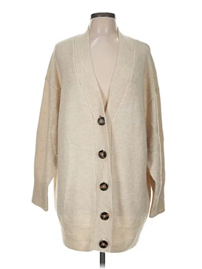 Pre-owned H&m Cardigan Sweater In Tan