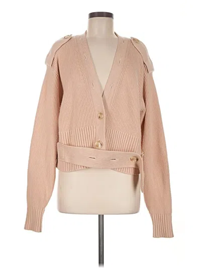 Pre-owned H&m Cardigan Sweater In Tan
