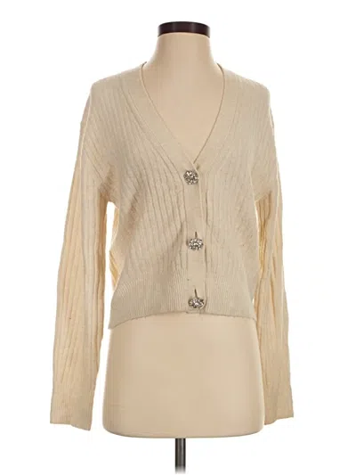 Pre-owned H&m Cardigan Sweater In Tan
