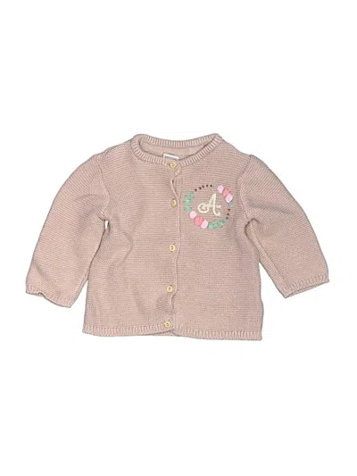 Pre-owned H&m Babies' Cardigan Sweater In Tan