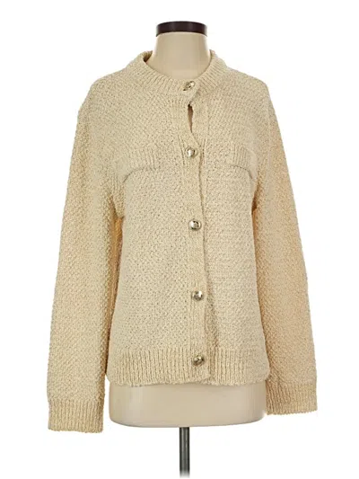 Pre-owned H&m Cardigan Sweater In Tan