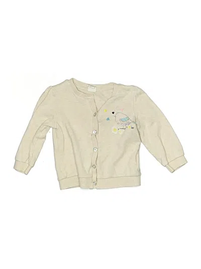 Pre-owned H&m Babies' Cardigan Sweater In Tan