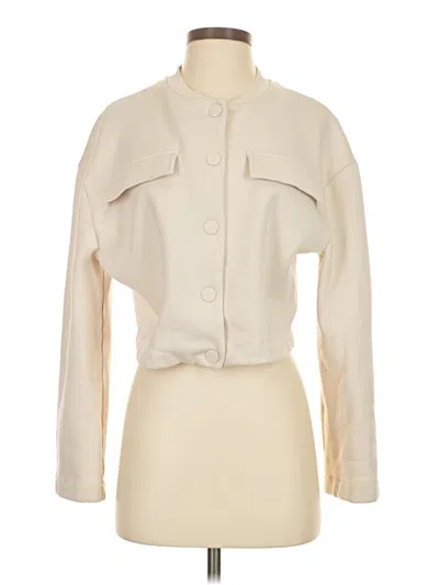 Pre-owned H&m Cardigan Sweater In White