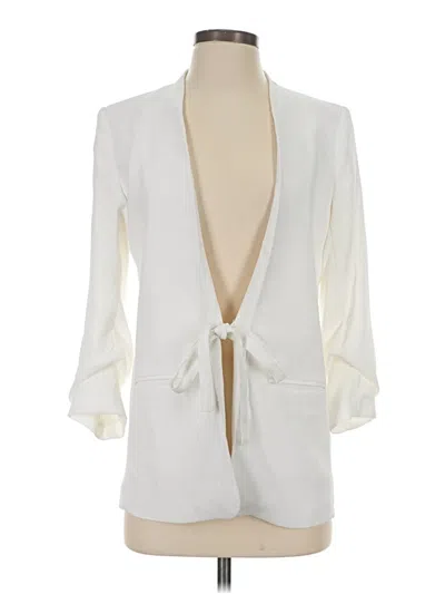 Pre-owned H&m Cardigan Sweater In White