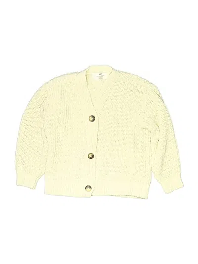 Pre-owned H&m Kids' Cardigan Sweater In Yellow