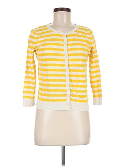 Pre-owned H&m Cardigan Sweater In Yellow