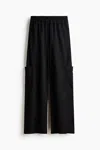 H&m Cargo Drawstring Pants In Multi