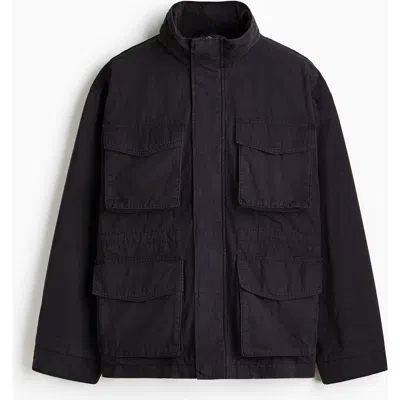H&m Cargo Jacket In Blue