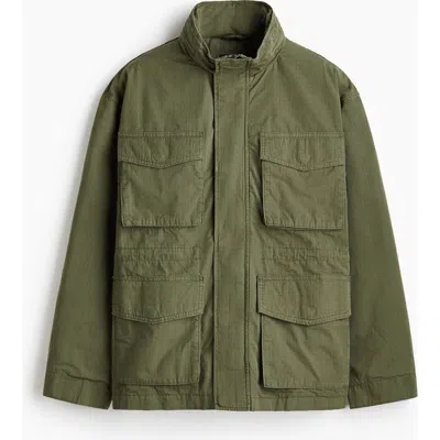 H&m Cargo Jacket In Green