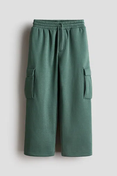 H&m Kids' Cargo Joggers In Green