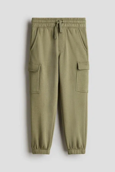 H&m Kids'  Cargo Joggers In Green