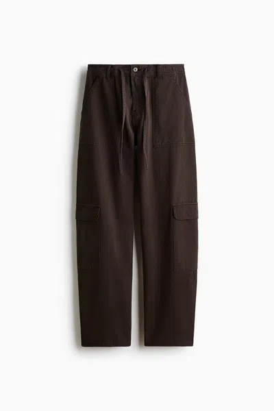 H&m Cargo Pants In Brown