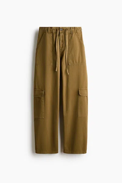 H&m Cargo Pants In Green