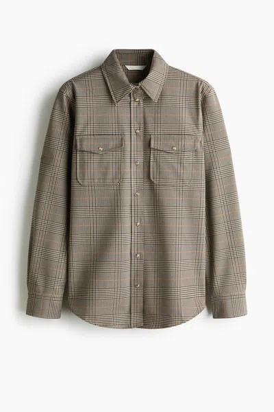 H&m Cargo Shirt In Gray