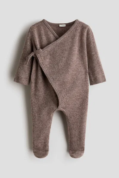 H&m Babies' Cashmere Jumpsuit In Brown