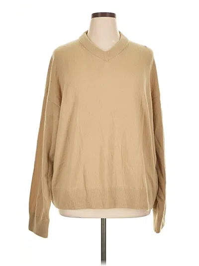 Pre-owned H&m Cashmere Pullover Sweater In Tan