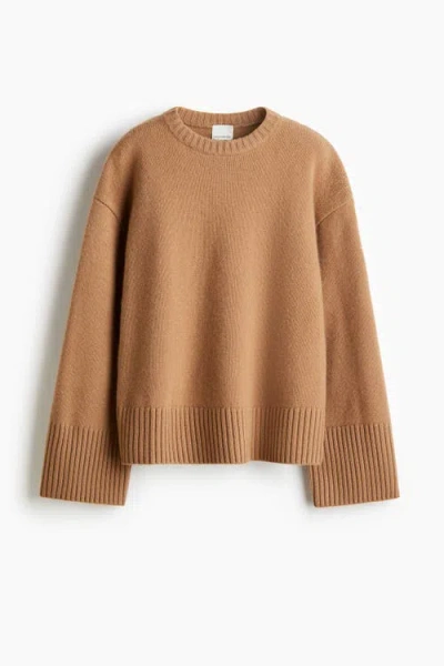 H&m Cashmere-blend Jumper In Brown