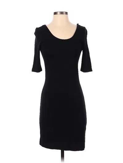 Pre-owned H&m Casual Dress In Black