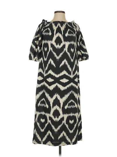 Pre-owned H&m Casual Dress In Black