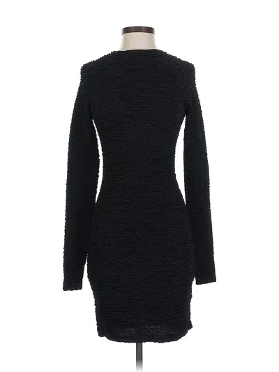 Pre-owned H&m Casual Dress In Black