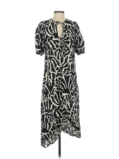 Pre-owned H&m Casual Dress In Black