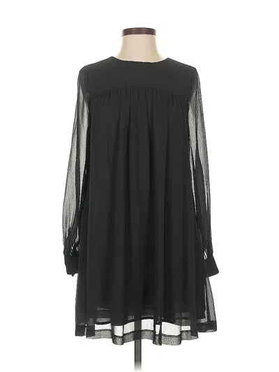 Pre-owned H&m Casual Dress In Black