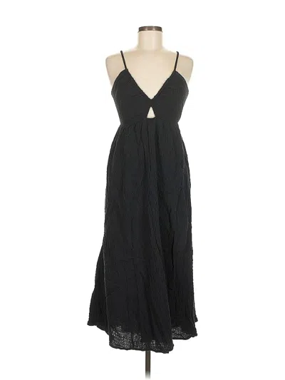 Pre-owned H&m Casual Dress In Black