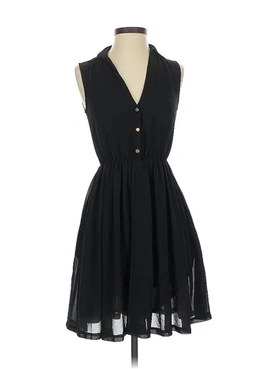 Pre-owned H&m Casual Dress In Black