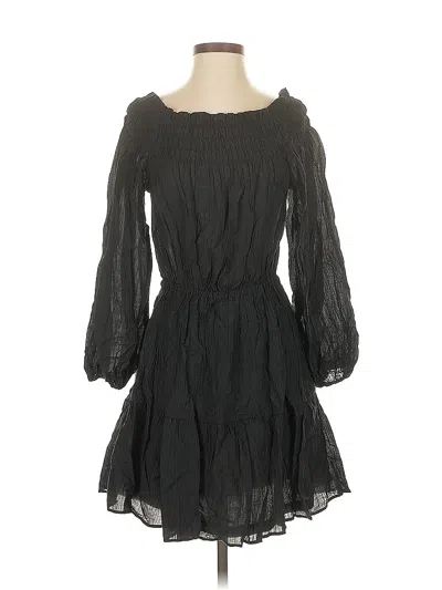 Pre-owned H&m Casual Dress In Black