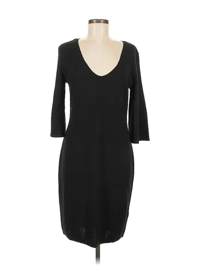 Pre-owned H&m Casual Dress In Black