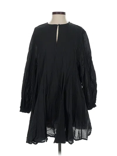 Pre-owned H&m Casual Dress In Black