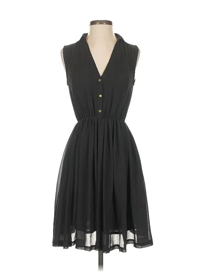 Pre-owned H&m Casual Dress In Black
