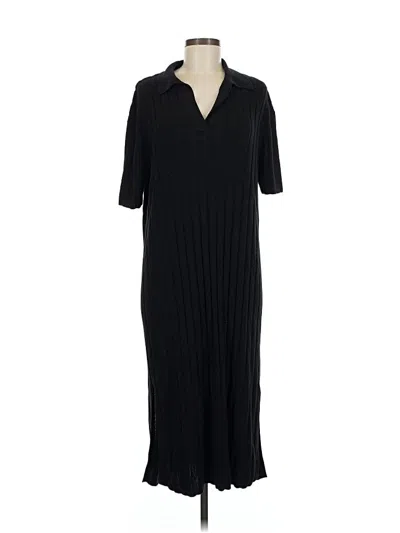 Pre-owned H&m Casual Dress In Black