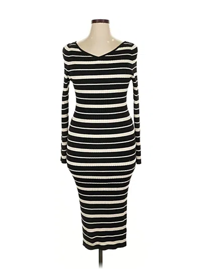 Pre-owned H&m Casual Dress In Black