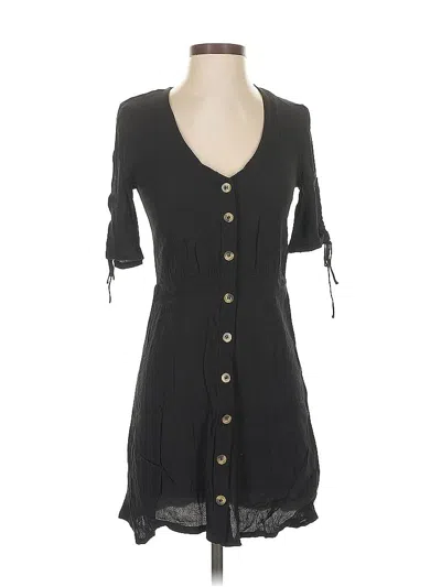 Pre-owned H&m Casual Dress In Black