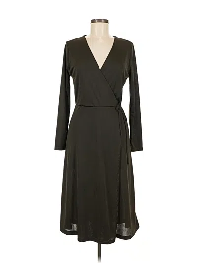 Pre-owned H&m Casual Dress In Black