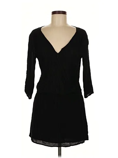 Pre-owned H&m Casual Dress In Black