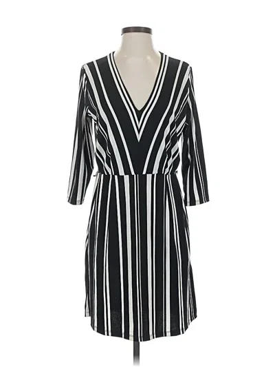 Pre-owned H&m Casual Dress In Black