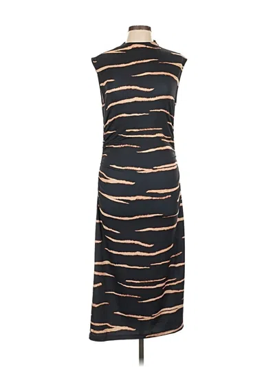 Pre-owned H&m Casual Dress In Black