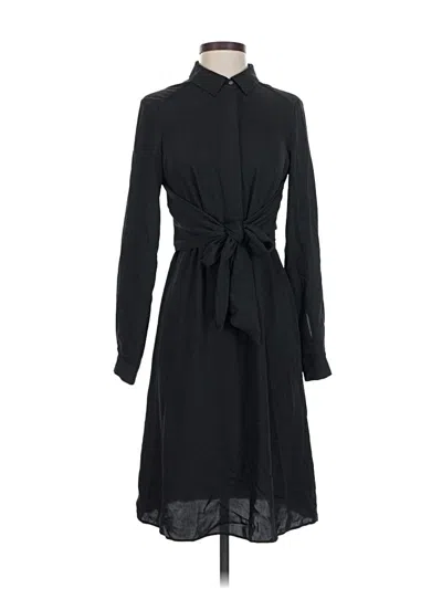 Pre-owned H&m Casual Dress In Black