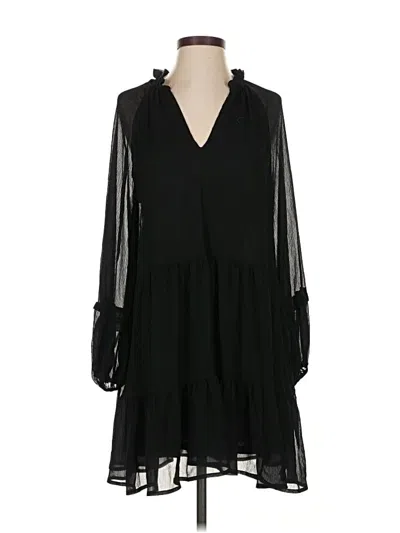 Pre-owned H&m Casual Dress In Black