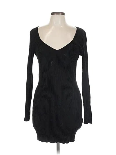 Pre-owned H&m Casual Dress In Black