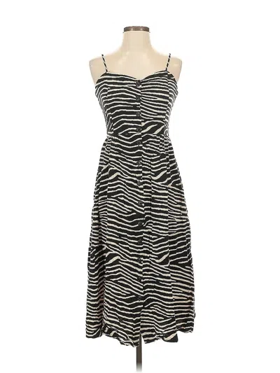 Pre-owned H&m Casual Dress In Black