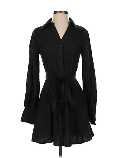 Pre-owned H&m Casual Dress In Black