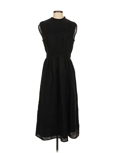 Pre-owned H&m Casual Dress In Black