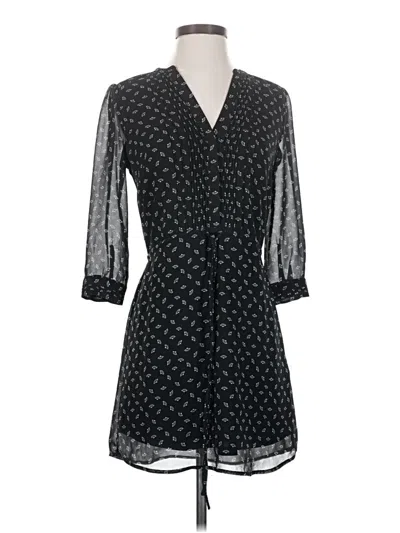 Pre-owned H&m Casual Dress In Black