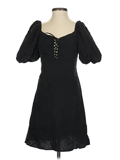 Pre-owned H&m Casual Dress In Black