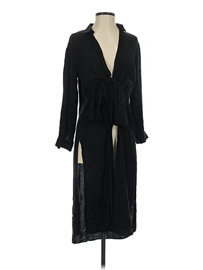 Pre-owned H&m Casual Dress In Black