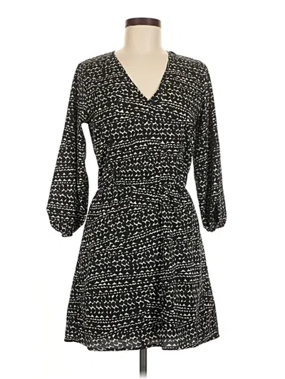 Pre-owned H&m Casual Dress In Black